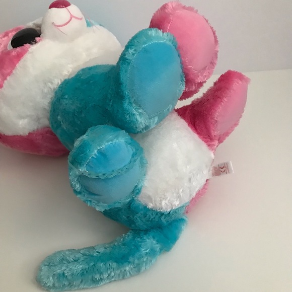 TY Beanie Boos Fiona Large Pink Blue Cat Plush 18” Retired - Picture 8 of 8